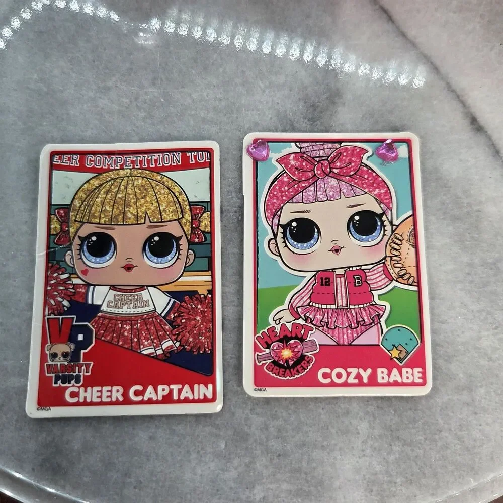 LOL Surprise Glitter Series Dolls Lot Cheer Captain Cozy Babe Accessories Cards